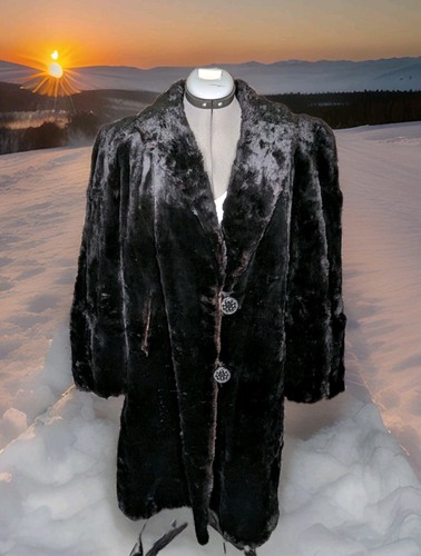 Gorgeous black real sheared - black,