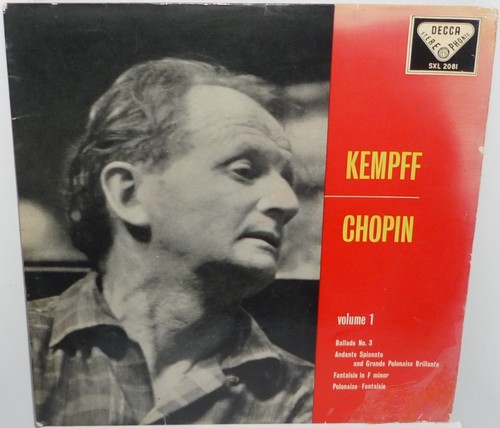 Sxl 2081 wilhelm kempff - 2081,,
