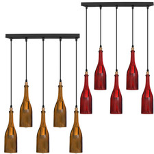 Vintage 5-Head Wine Bottle