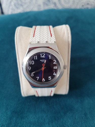 Swatch ladies watch blue face