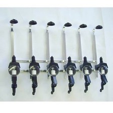 6 Bottle Wall Bracket with 25ml Spirit Measures Trigger Optics Bar Bottle Holder