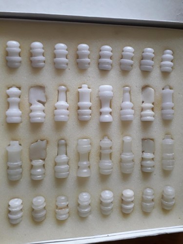 Vintage chess set - vintage, green