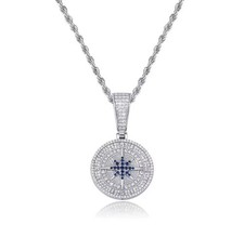 Ices Out Compass Necklace