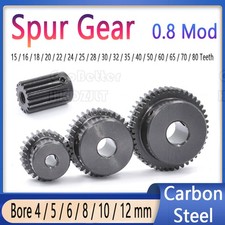 Mod 0.8 Spur Gears 15 - 80