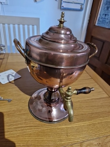 Vintage copper samovar - vintage,
