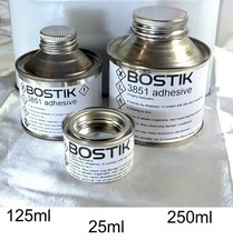 Bostik 3851 Adhesive Glue Suitable For rubber Latex Clothing  25ml/125ml/250ml
