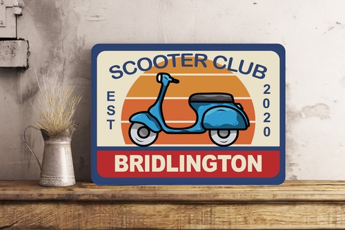 Personalised scooter club - personalised, sign