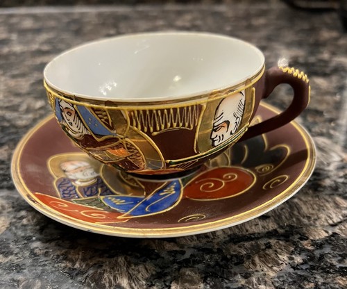 Japanese hand paint - japanese, brown