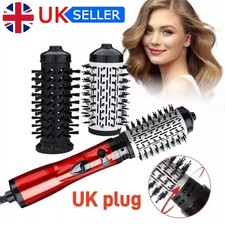 3in1 Hot Air Styler Rotating Hair Dryer Brush Hair Straightener Curler Comb UK