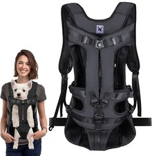 Pet Front Dog Carrier Backpacks Adjustable Hands Free Carrier for Hiking Cycling