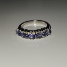 AA Tanzanite Ring in Sterling
