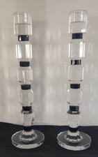 Pair Decorative Crystal Glass