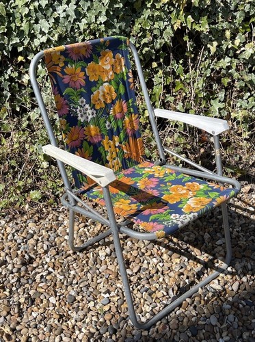 Retro floral folding deck - floral,