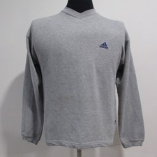 Adidas VTG 90s Men’s Cotton/Polyester V Sweatshirt Chest 48/50 2XL REF (Y12009)
