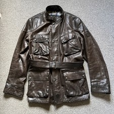 belstaff Leather Trialmaster Panther 1966 UK46 IT56 3XL Stunning Brown RRP £1345