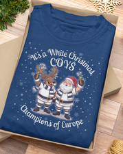 Come On You Spurs Tottenham Fan Christmas Fun T-shirt / Santa COYS Europe Tshirt
