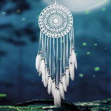Feather Dreamcatcher Handmade Knitted Indian Dream Catcher Home Bedroom Hanging