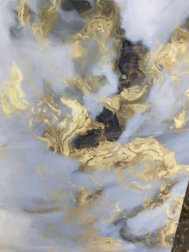 Blue grey gold polished - gold,