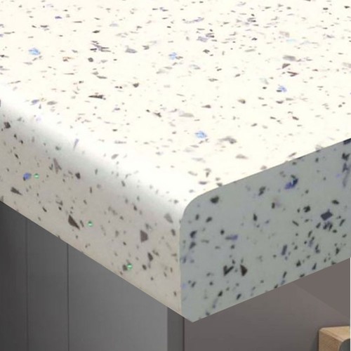 White sparkle kitchen worktop - kitchen,