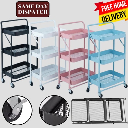 Tier storage trolley cart on - storage,