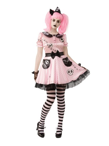 Ladies halloween gothic doll - ladies,