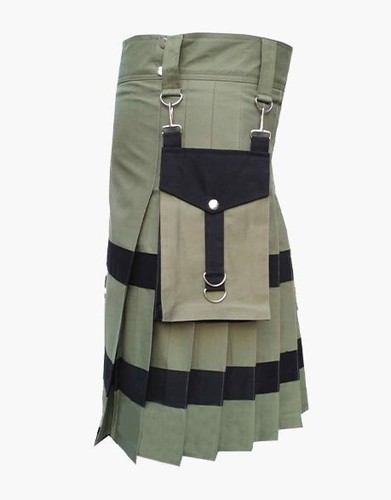 Scottish mens kilt olive - scottish,