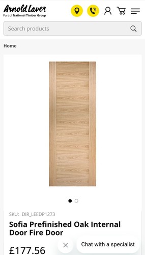 Oak veneer internal doors - oak,