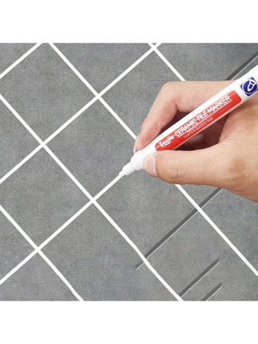 5pcs white tile grout - white, pens