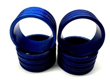 BLUE 25MM X 15MM STUB AXLE WHEEL SPACERS X 4  - ROTAX X30 -TONY KART OTK KOSMIC 