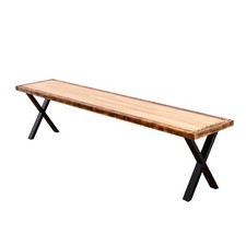 Butchers Block Bench with X