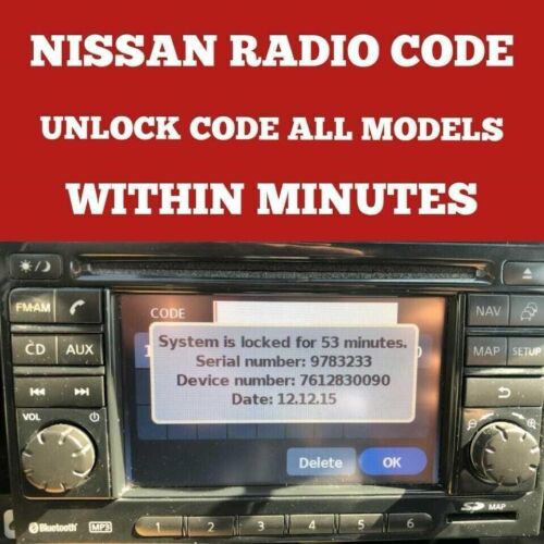 Nissan radio code qashqai - radio,
