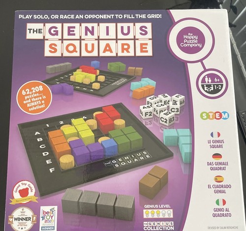 The genius square puzzle - square, game