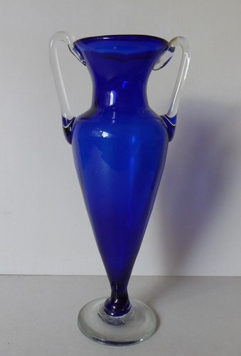Vintage murano art glass blue - vintage,