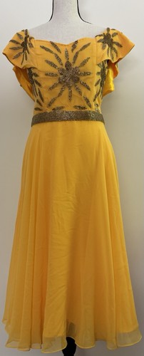 Beaded golden yellow wedding - beaded,