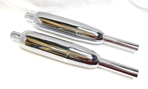 Triumph pair exhaust silencers - pair,