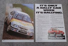 Original Vauxhall Astra GTE GSI Rally Mobil 1 Vauxhall Sport Advert 1989 Opel 