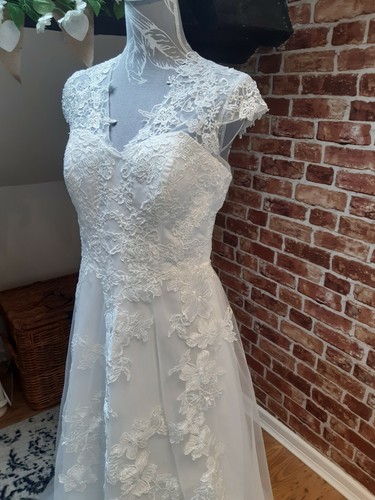 Ivory lace applique - lace,