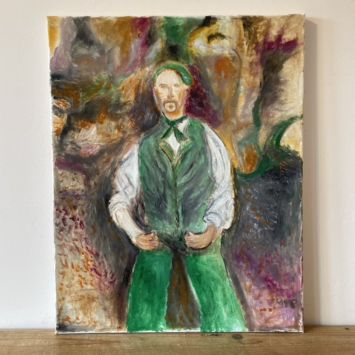 Irish man portrait oil - irish,