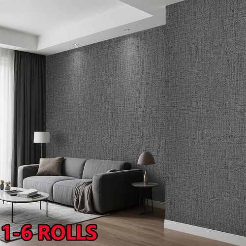 Plain dark grey thick - dark, textured