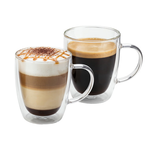 Double walled glass - double, coffee