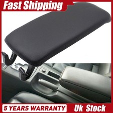 Black Leather Armrest Center Box Console Lid Cover For 2004-08 Audi A4 B6 B7 2x
