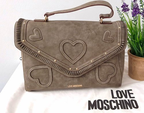 Love moschino taupe suede - love,