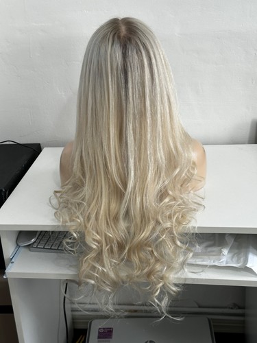 Ash blonde rooted front - 24”ash,