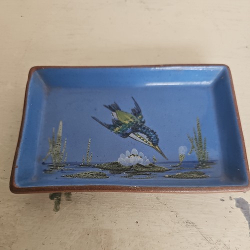 Watcombe torquay pottery blue - pottery,