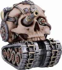 Techno Tank Steampunk Skull Ornament