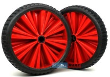 2 x Dinghy Launch Trolley FlexLite Wheels 14.5" Puncture Proof Trailer Red