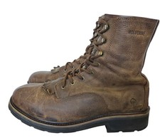 Wolverine W10832 Men’s Ranchero Lace-up Work Boots Sz 13M Kiltie Soft Toe