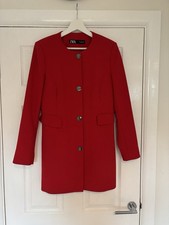 Zara Red Long Line Tailored