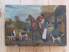 Early 20th century naive oil