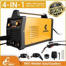 200A MIG Welder 4 in 1 Welding Machine, Gas/Gasless Flux Core MIG/Stick/Lift TIG